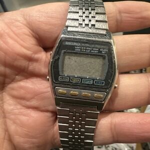 Rare Vintage Seiko A547-5030 Mens Digital Chronograph Sport Watch 80s - Repair‎